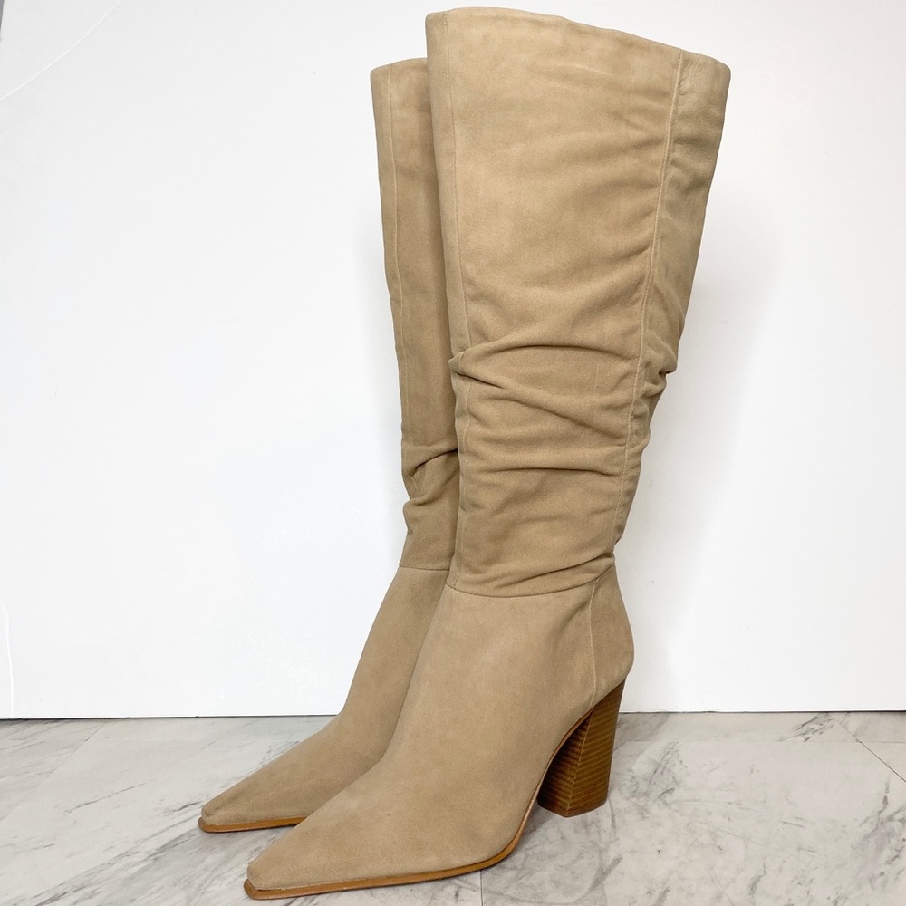 New! Vince Camuto Derika Tan Slouched Boot 10M